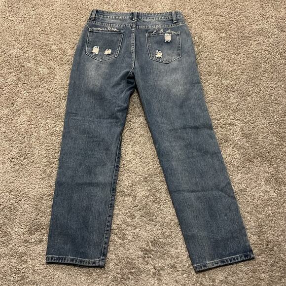 Women’s Patriotic Americana Blue Jeans‎ Denim 8 10 (30 waist) Rugged Frayed M - Picture 14 of 16